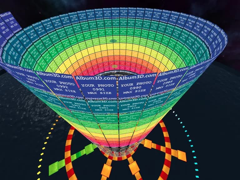 Screenshot of Album3D Cylinder View