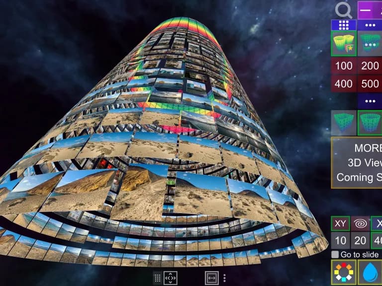 Screenshot of Album3D Cylinder View - Outside