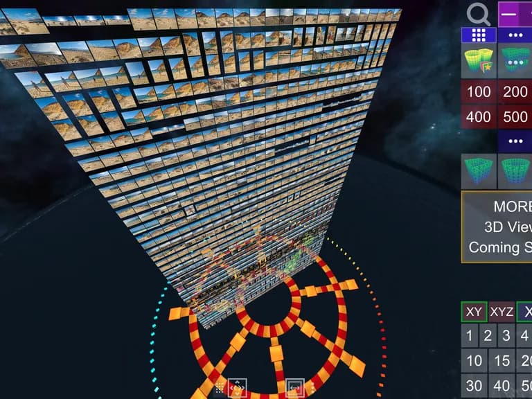 Screenshot of Album3D Grid View