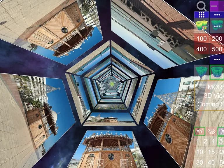 Screenshot of Album3D Pentagon Cylinder View