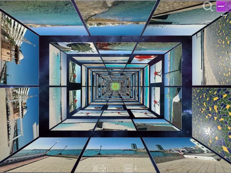 Screenshot of Album3D Rectangle Cylinder View