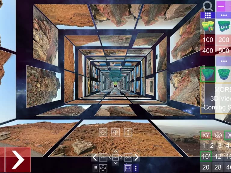 Screenshot of Album3D Rectangle Column View