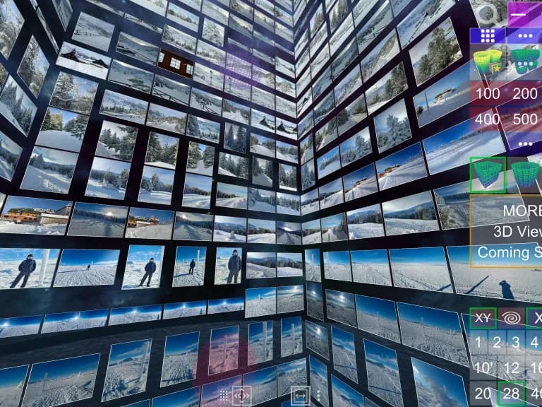 Screenshot of Album3D Square Column View