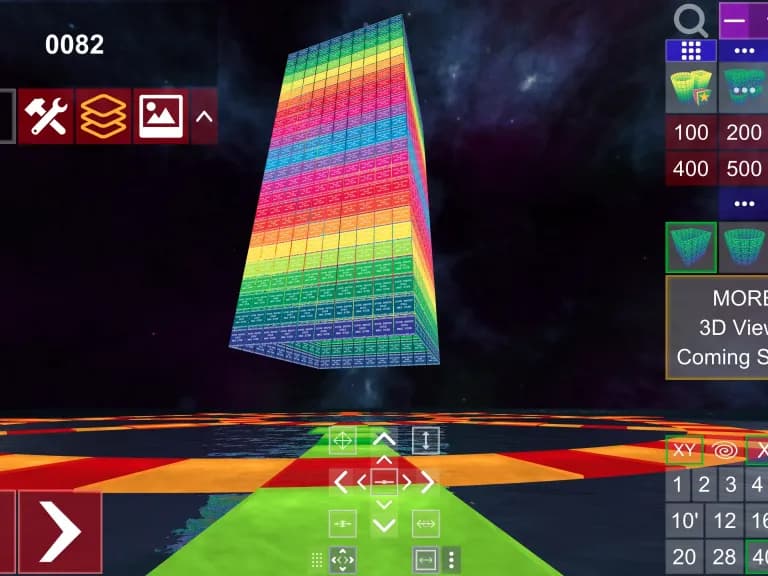 Screenshot of Album3D Square Column View - Empty Slides