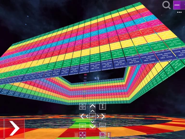 Screenshot of Album3D Square Column View - Empty Slides