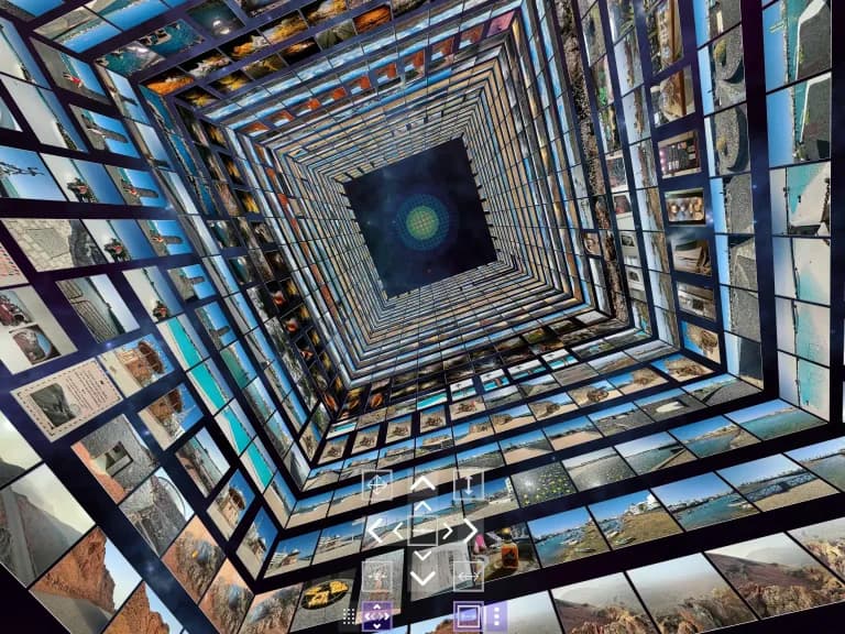 Screenshot of Album3D Square Column View