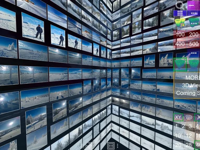 Screenshot of Album3D Square Column View