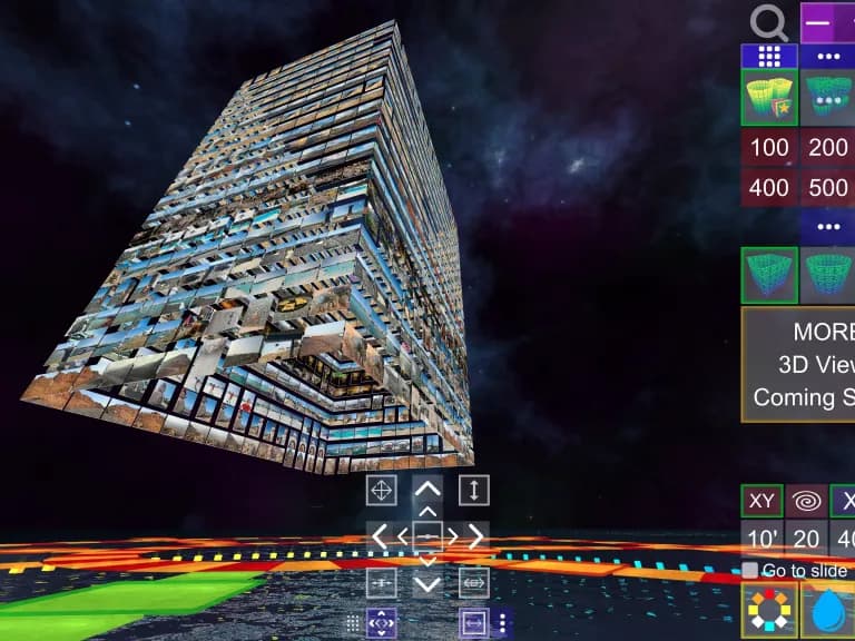 Screenshot of Album3D Square Column View - Outside