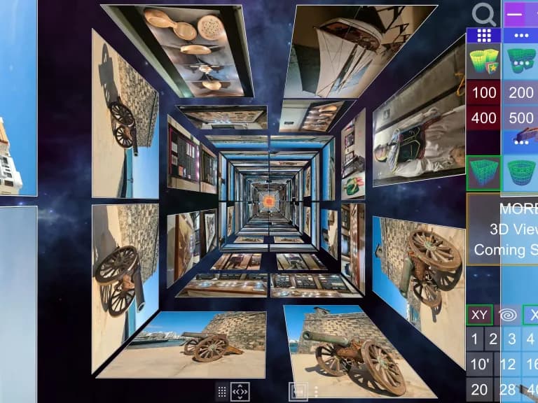 Screenshot of Album3D Square Column View
