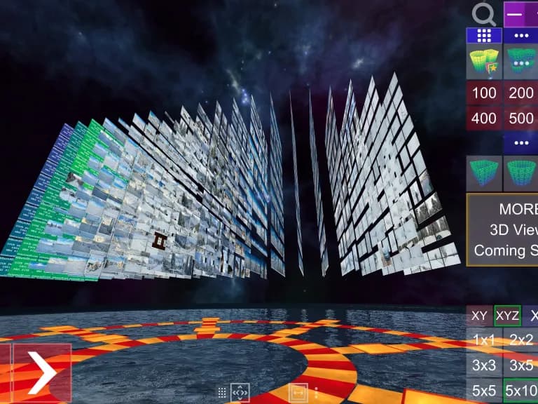 Screenshot of Album3D XYZ Grid View