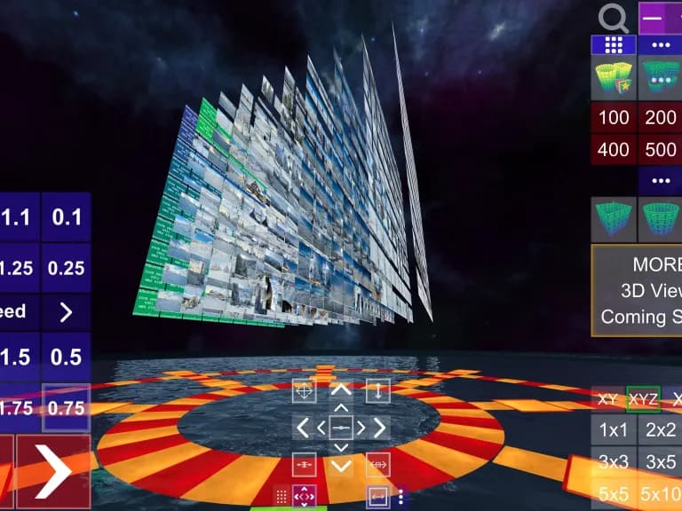 Screenshot of Album3D XYZ Grid View